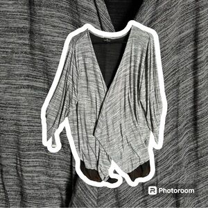 Worthington 3X Grey and Black Cardigan